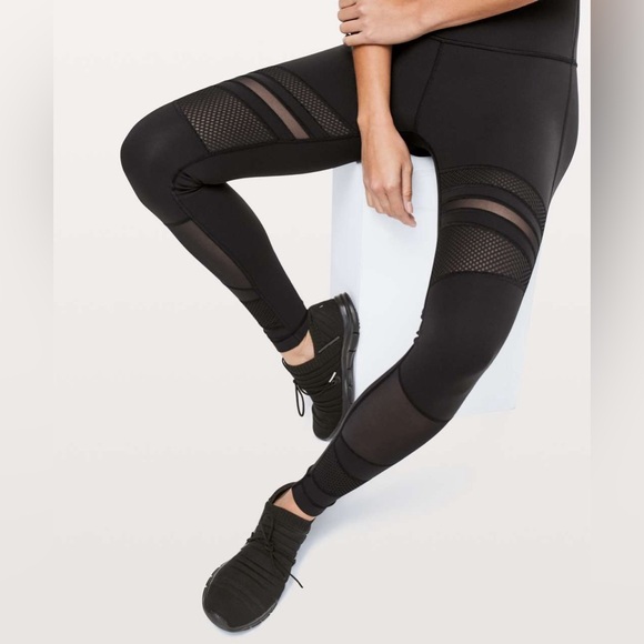 lululemon athletica Pants - Lululemon wunder under high right tight mesh